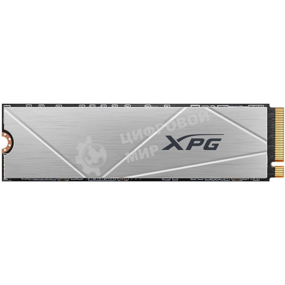 Накопитель SSD ADATA XPG GAMMIX S60, 2Tb, PCIe 4.0 x4, M.2 2280, NVMe, R/W 5000/4200, с радиатором