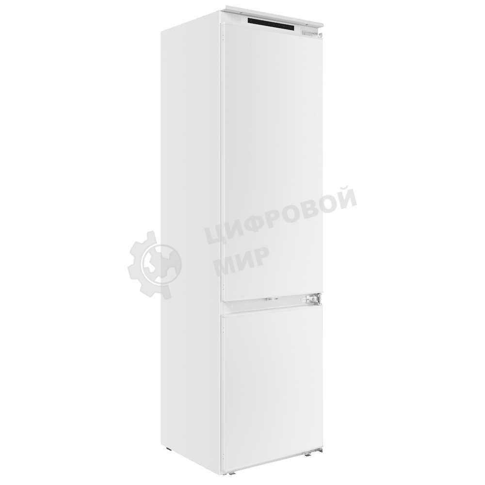 Встраиваемый холодильник Maunfeld MBF193NFFWGR Inverter белый двухкамерный 225/57 л морозилка снизу, NoFrost