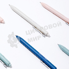 Ручка гелевая автоматическая Deli Linfini EG86-BK ассорти/ассорти, черные чернила, блистер с европодвесом, линия 0.5мм