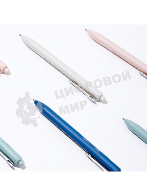 Ручка гелевая автоматическая Deli Linfini EG86-BK ассорти/ассорти, черные чернила, блистер с европодвесом, линия 0.5мм