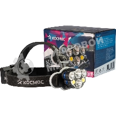 Фонарь налобный аккумуляторный КОСМОС KOC852Lit черный