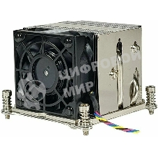 Кулер серверный Ablecom ACL-S20200 серебристый, 60 мм, алюминий/медь, 8400 об/мин, 52 дБ, 4 pin, 100 Вт, 64 мм