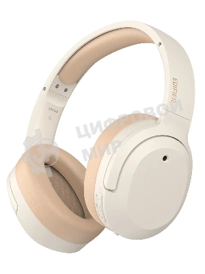 Беспроводные/проводные наушники Edifier W820NB Plus слоновая кость, полноразмерные, Bluetooth + USB-C, активное шумоподавление