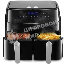 Аэрогриль Kitfort КТ-2250 черный, 1750 Вт, 9 л, сенсор, 12 программ