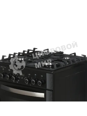 Плита комбинированная Gefest ПГЭ 6502-03 0044 черный, конфорок 4 газовых, духовка 55 л, 60 см x 85 см x 60 см
