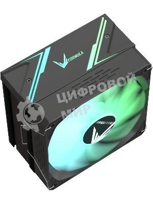 Устройство охлаждения(кулер) Formula Ice Burg ARGb Soc-AM5/AM4/1200/1700/1851 черный 4-pin 17-34dB Al+Cu 170W 552gr Ret (ICE BURG ARPW 4P BK)