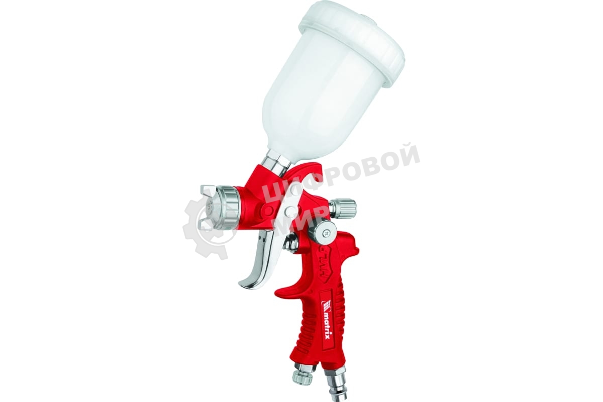 Краскораспылитель Matrix HVLP пневмат. с верхним бачком V= 0,1 л, сопло диаметром 0.8 мм