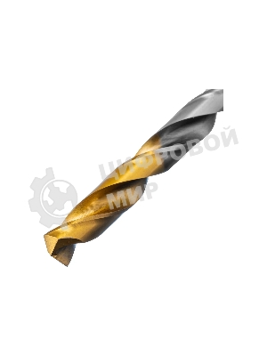 Сверло спиральное по металлу Denzel 8 x 117мм, Р6М5, Golden Tip