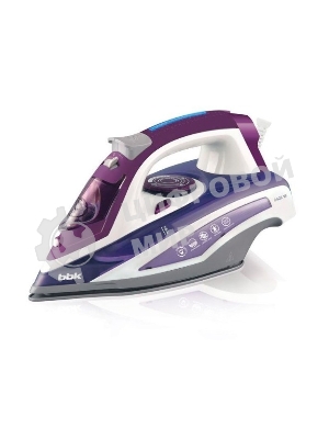 Утюг BBK ISE-2404 фиолетовый, 2400 Вт, 40 г/мин, 140 г/мин, 440 мл