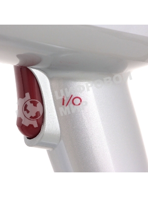 Пылесос вертикальный Sharp ECSB72RS серебристый/красный, питание от аккумулятора, 95 Вт, уборка сухая, пылесборник 1 л, работа от АКБ max 36 мин