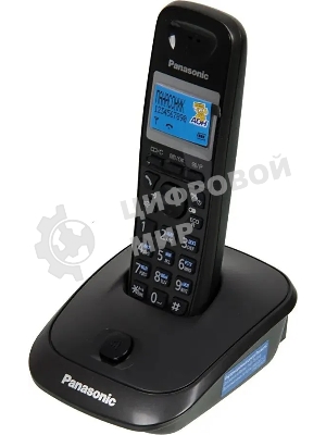 Телефон беспроводной (DECT) Panasonic KX-TG2511RUT (титан) АОН, Caller ID,спикерфон на трубке,переход в Эко режим одним нажатием