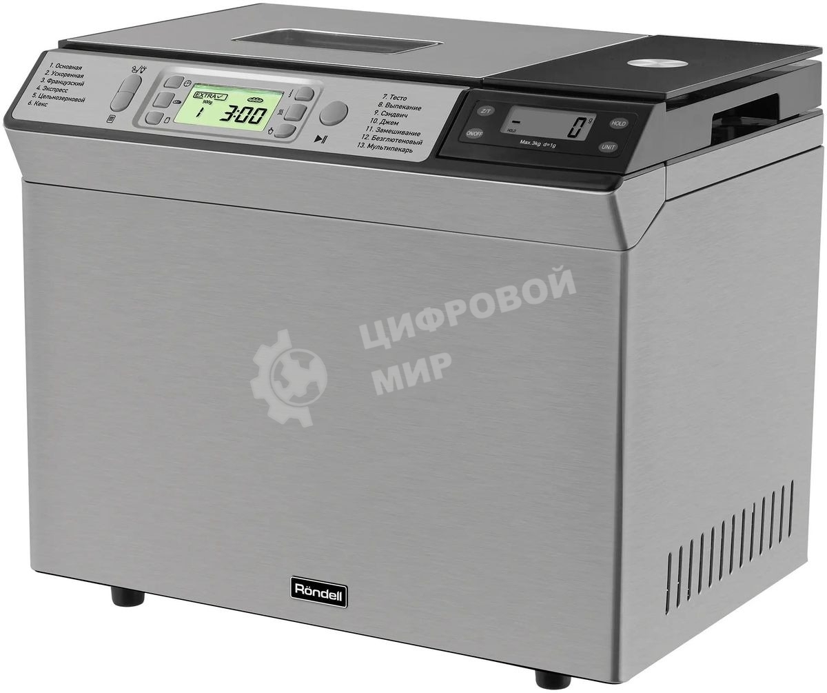 Хлебопечка Rondell RDE-1641, 700 Вт, белый