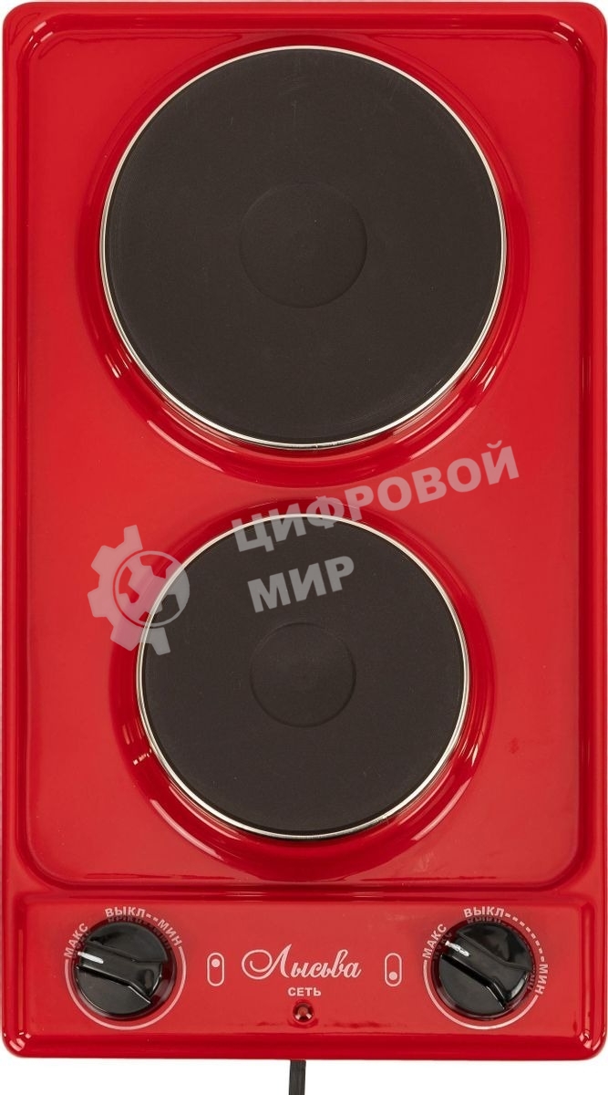 Плита настольная электрическая Лысьва ЭПБ 22 вишневый (настольная)