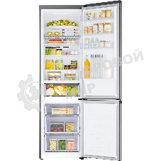 Холодильник Samsung RB38C602DSA/EF графит двухкамерный 276/75л морозилка снизу, No Frost