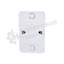 Розетка 2-м BOLLETO с заземл. накл. 7128 белый ASD/IN HOME 4680005959839