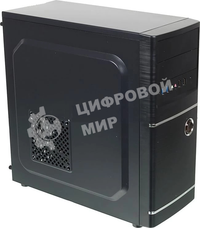 Компьютерный корпус Accord ACC-B301 черный без БП ATX 3x120мм 2xUSB2.0 2xUSB3.0 audio