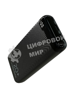 Портативный аккумулятор More choice (4620202550521) PB19-20 2USB 2.1A - 20000mAh черный