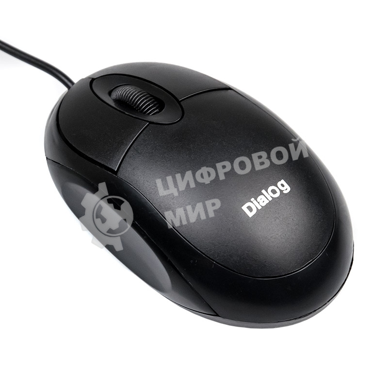Мышь проводная Dialog Comfort MOC-10U черный, 1200 dpi, USB, кнопки - 3