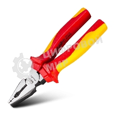 Плоскогубцы Deli DL512006 диэлектрические комбинированные, 160 мм, сталь Cr-V, сертификат VDE для работ под напряжением до 1000 В