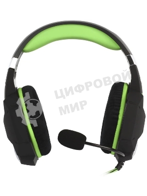 Гарнитура SmartBuy Rush Viper чёрный-зеленый, проводная, 3.5 мм