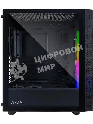 Компьютерный корпус Azza Celesta F черный без БП ATX 5x120мм 5x140мм 2xUSB 2.0 1xUSB 3.0 audio bott PSU
