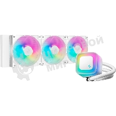 Система жидкостного охлаждения Deepcool LE360 WH V2 ARGb белый 120мм алюминий+медь 2100rpm 31.6db 4-pin 300W