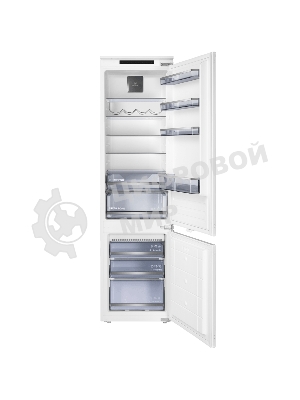 Встраиваемый холодильник Maunfeld MBF193NFFWGR Inverter белый двухкамерный 225/57 л морозилка снизу, NoFrost