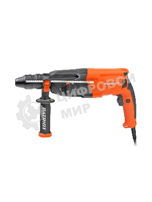 Перфоратор Patriot RH 243Q, SDS+, мощность 770 Вт, 2.6 Дж, 3 режима работы, быстросменный патрон QCC, макс.диаметр 24мм, глубиномер, кейс