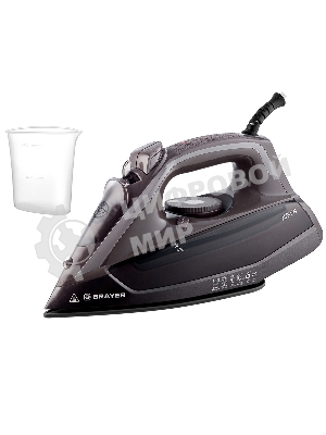 Утюг BRAYER BR4020 коричневый/черный, 2600 Вт, 25 г/мин, 140 г/мин, 380 мл