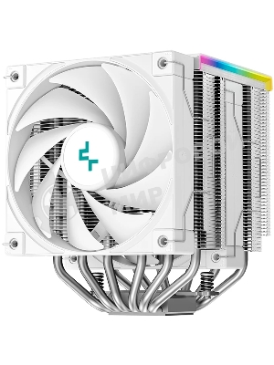 Кулер для процессора DEEPCOOL AK620 DIGITAL SE WH LGA20XX/1700/1200/115X/AM5/AM4 (9шт/кор, TDP 260W, PWM, DUAL Fan 120мм, 6 тепл. трубок, ARGb, белый) RET (R-AK620-WHADMN-GJD)