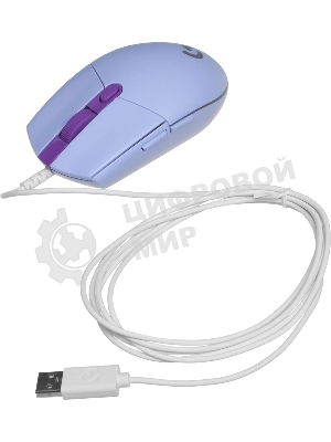 Мышь проводная Logitech G102 LIGHTSYNC фиолетовый, 8000 dpi, USB, кнопки - 6