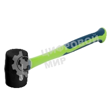 Киянка резиновая Сибртех 450 г, черная резина, фибергласовая рукоятка