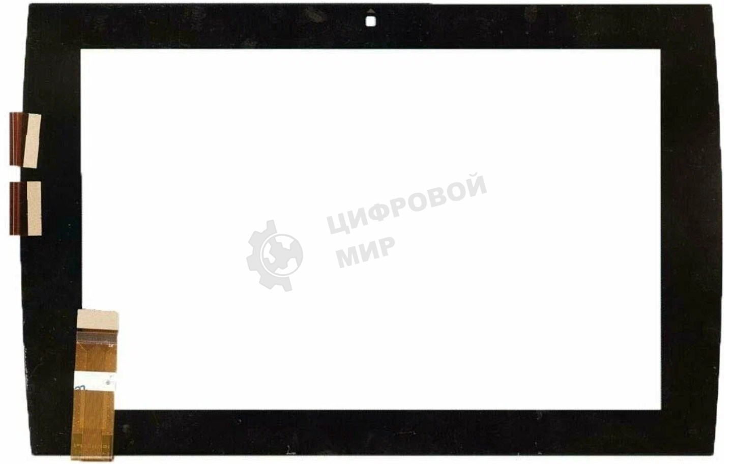 Сенсорное стекло (тачскрин) для Asus Eee Pad Slider SL101, черное с рамкой