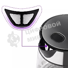 Чайник электрический Kitfort KT-6118 1.7л. 2200Вт прозрачный/серебристый (корпус: стекло)