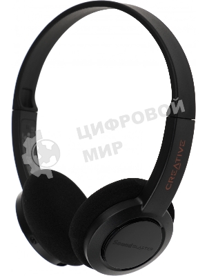 Беспроводные/проводные наушники Creative Jam V2 черный, накладные, Bluetooth + USB-C, до 22 ч