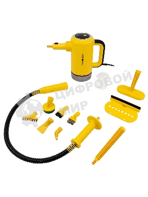 Пароочиститель Polaris PSC 1712С черно/желтый, 1700 ВТ, 360 мл