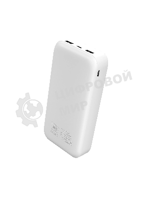 Портативный аккумулятор MORE CHOICE (4620202552938) PB25-20 20000mAh 2USB+Type-C+1micro USB 2.0A, белый
