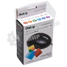 Мышь проводная Dialog Comfort MOC-10U черный, 1200 dpi, USB, кнопки - 3