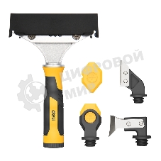 Шпатель-скребок многофункциональный 6-в-1 Deli DL365108 прорезиненная рукоятка