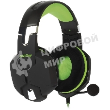 Гарнитура SmartBuy Rush Viper чёрный-зеленый, проводная, 3.5 мм