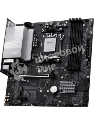 Материнская плата MSI PRO B840M-P WIFI6E, AM5, AMD B840, 4xDDR5, 4xSATA, 2xM.2, 1xPCIe 4.0 x16, 1xPCIe 3.0 x1, 1xHDMI, 1x2.5Gb LAN, Wi-Fi 6E, Bluetooth 5.3, 1xUSB-C 10Gbps, 1xUSB-A 10Gbps, 2xUSB-A 5Gbps, 4xUSB-A 2.0, 3x3.5 мм, 7.1, mATX