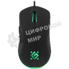 Мышь проводная Defender Arga GM-049 черный, 3600 dpi, USB, кнопки - 6