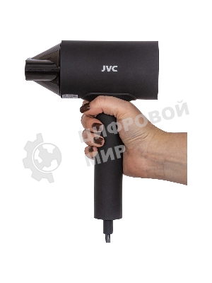 Фен JVC JHD011 черный, 1600 Вт