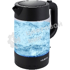 Чайник электрический Hyundai HYK-G7707 1.7л. 2200Вт графит корпус: стекло