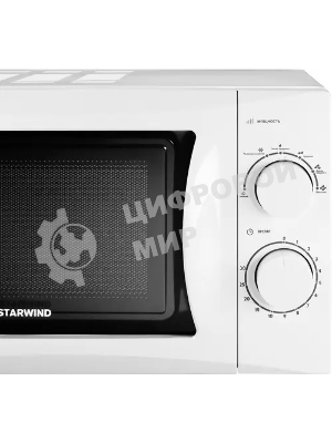 Микроволновая печь Starwind SMW3720 белый, 20 л, 700 Вт, переключатели - поворотный механизм