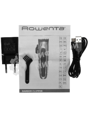 Машинка для стрижки Rowenta TN1551E0 серебристый/черный (насадок в компл:12шт)