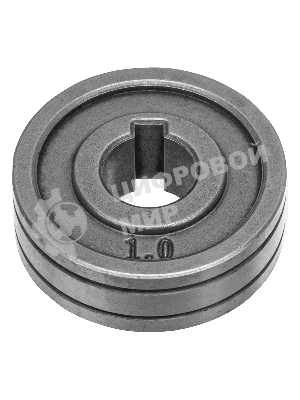 Подающий ролик Denzel V профиль под стальную проволоку 0,8-1 мм, 2 шт