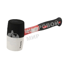 Киянка резиновая Matrix 11172, 680 г, черно-белая резина, фибергласовая рукоятка