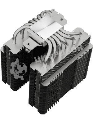 Кулер для процессора Thermalright Peerless Assassin 120 Digital Black ARGB (4-pin PWM, LED temp., 162mm, Ni/Cu, 6x6mm, ARGB, 2x120mm, 88.89CFM, 25.6dBA, 1850RPM, S: 1851, 1700, 1200, 115X, AM5, AM4, black)