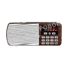 Радиоприемник PERFEO (PF_D0567) ЕГЕРЬ , коричневый